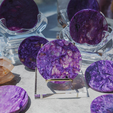 Charoite Round Slice