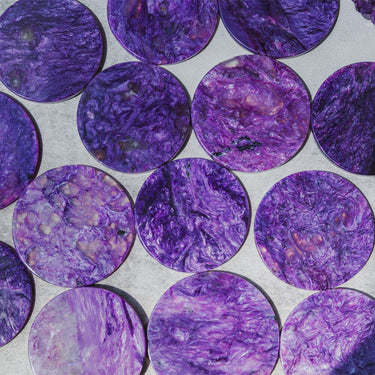 Charoite Round Slice