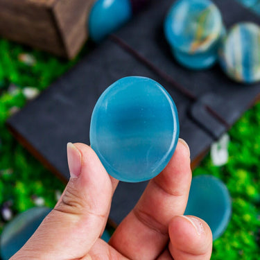 Blue Onyx Worry Stone