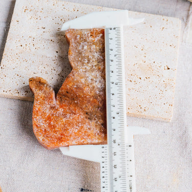 Orange Chalcedony  Cat Slice