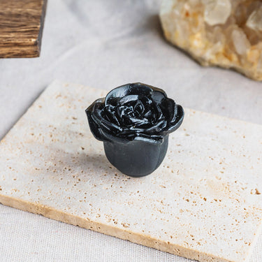 Black Obsidian Flower