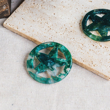 Moss Agate Star