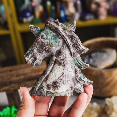 Russa Flower Agate Unicorn