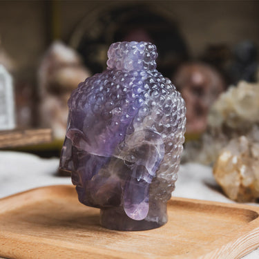 Fluorite Buddha Head