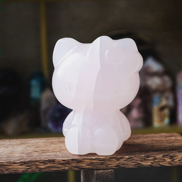 5" Pink Calcite Hello Kitty