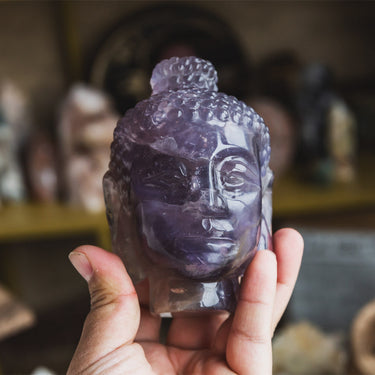 Fluorite Buddha Head