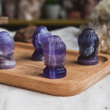 Fluorite Buddha Head