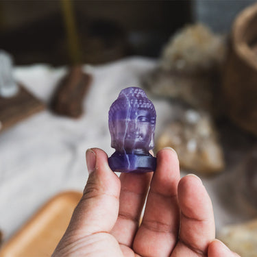 Fluorite Buddha Head