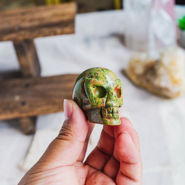 1.5" Unakite Skull