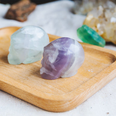 1.5" Fluorite Alien Skull