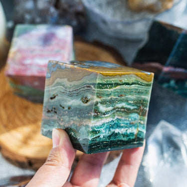 Ocean Jasper Cube