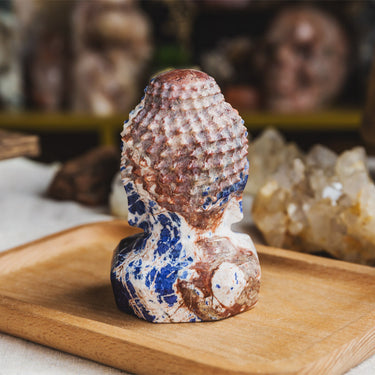 Sodalite Buddha Head