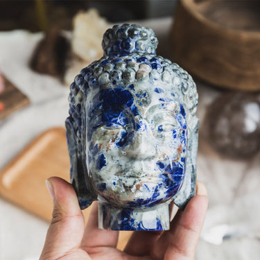 Sodalite Buddha Head