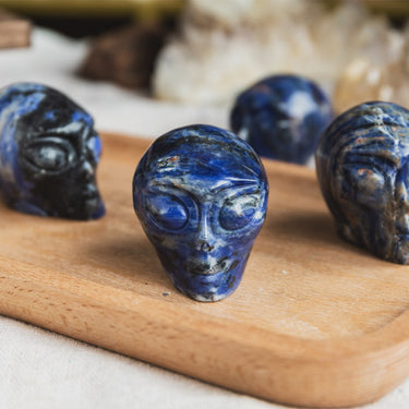 2" Sodalite Alien Skull