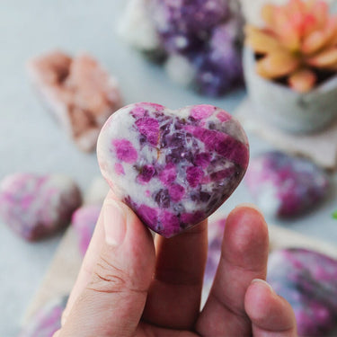 Pink Tourmaline Heart