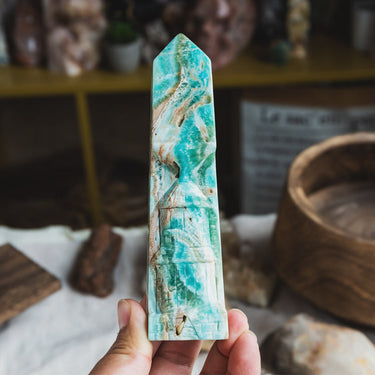 Blue Aragonite Point