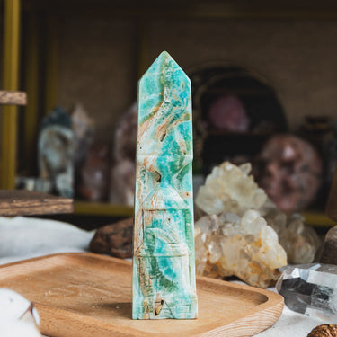 Blue Aragonite Point