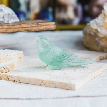 Green Fluorite Bird