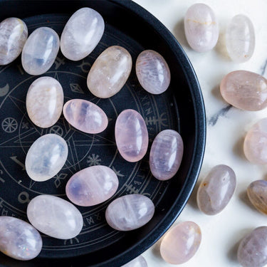 Blue Rose Quartz Tumbled  Stone