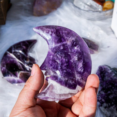 Dream Amethyst Moon Face