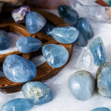 Blue Fluorite Tumbled Stone