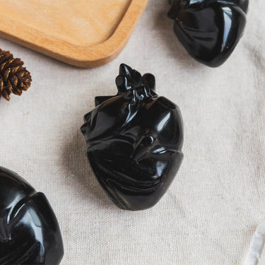 Black Obsidian Human Heart