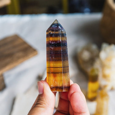 Yellow Fluorite Point