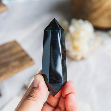 Black Obsidian Double Point