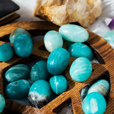 Blue Sky Opal Tumbled Stone