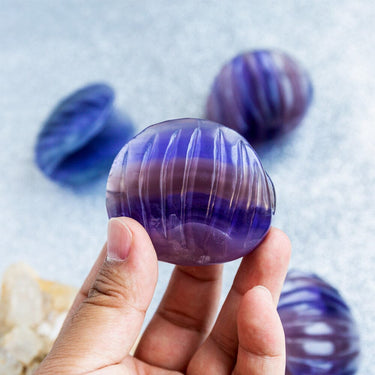 Indigo Blue Fluorite Shell