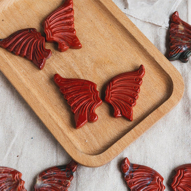 Red Jasper Butterfly Wing