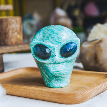 Amazonite Alien Skull