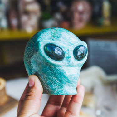 Amazonite Alien Skull