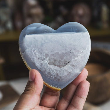 Geode Agate Heart