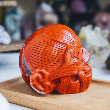 Red Jasper Skull