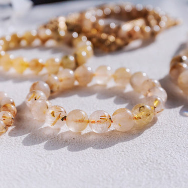 Golden Rutilated Quartz Bracelet