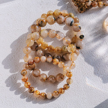 Golden Rutilated Quartz Bracelet