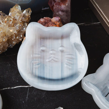 Selenite Cat Bowl