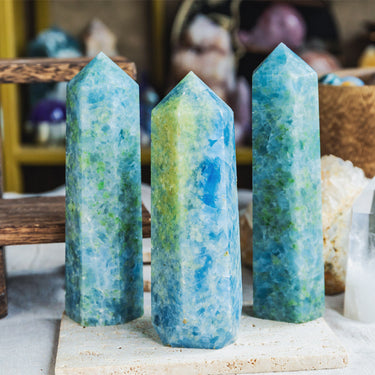 Blue Calcite Tower