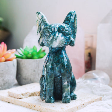 Moss Agate Sphynx Cat