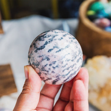 Pink Zebra Jasper Sphere