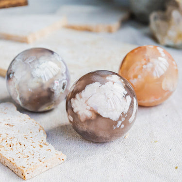 Flower Agate Sphere