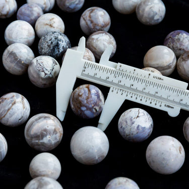 White Crazy Lace Agate Ball