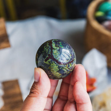 Dragon Blood Stone Sphere