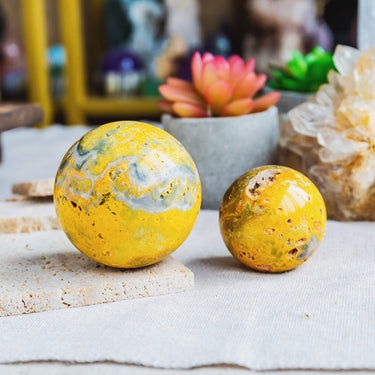 Bumble Bee Jasper Sphere