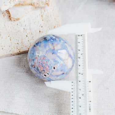 Blue Flower Agate Sphere