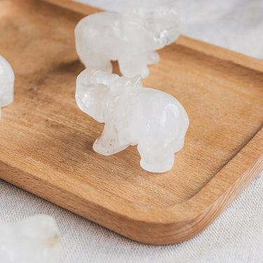 Clear Quartz Elephant