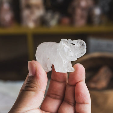 Clear Quartz Elephant