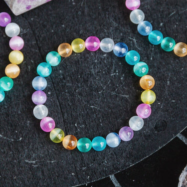 Rainbow Selenite Bracelet