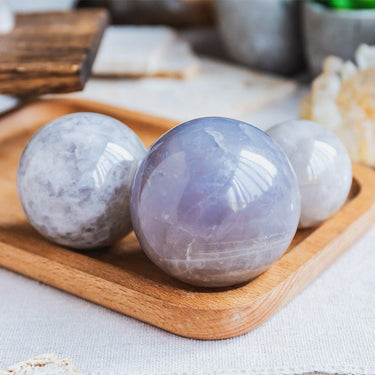 Blue Rose Quartz Sphere